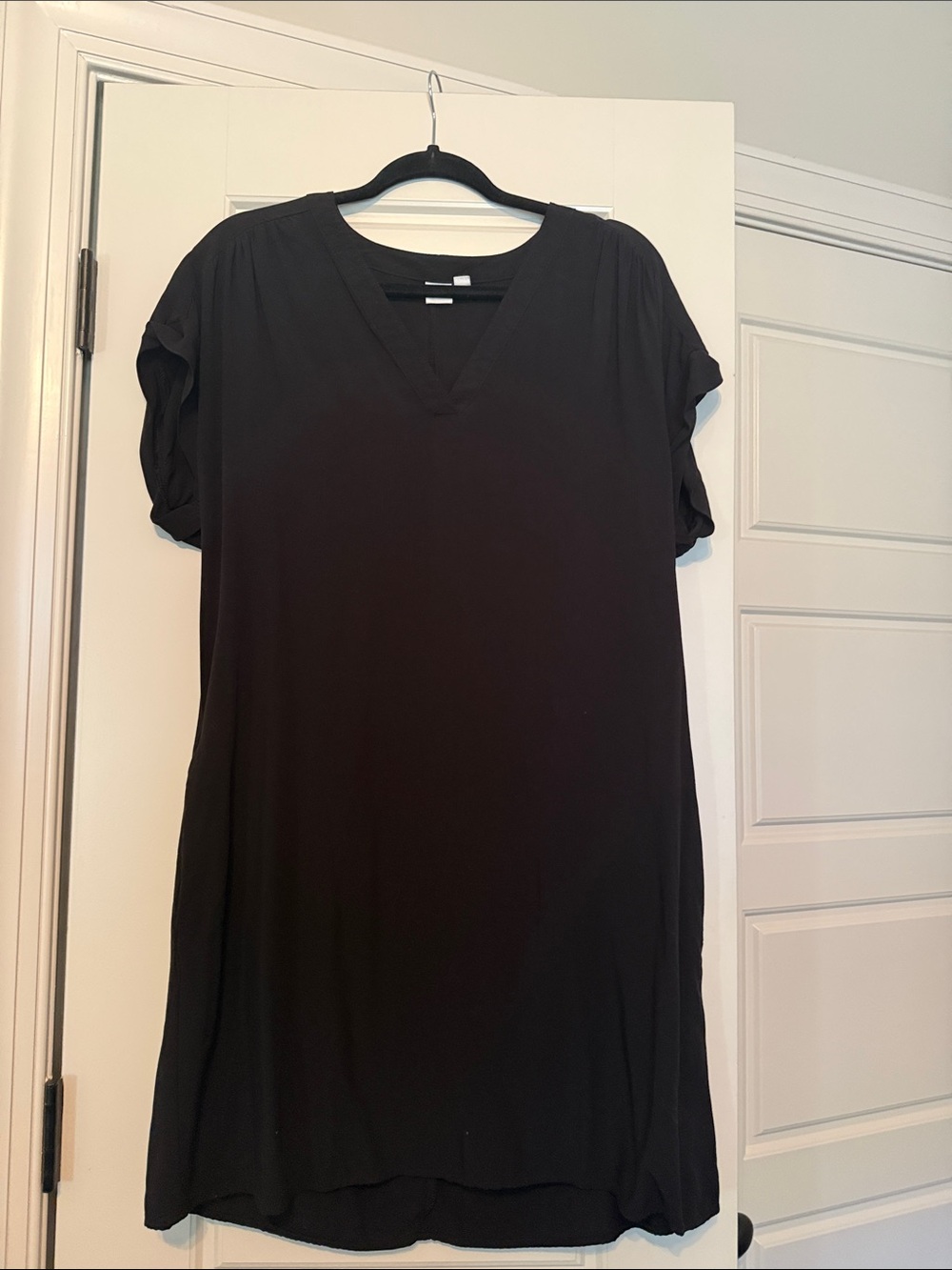 GAP Black V-Neck Short Sleeve Tunic